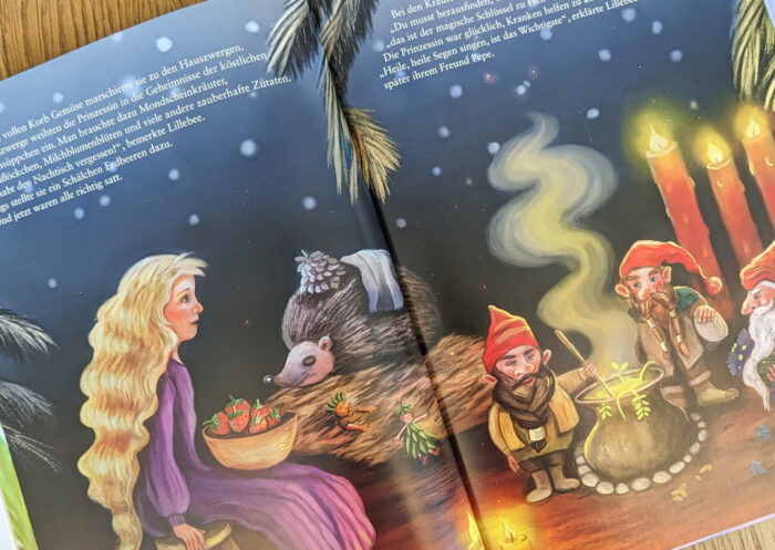 Illustriertes Kinderbuch (Hardcover), "Emma die Regenbogenprinzessin"