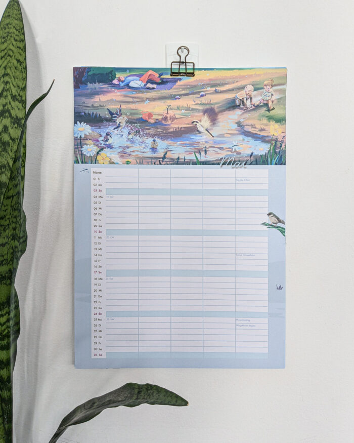 Pfuetzenkalender, Familienkalender, 2026