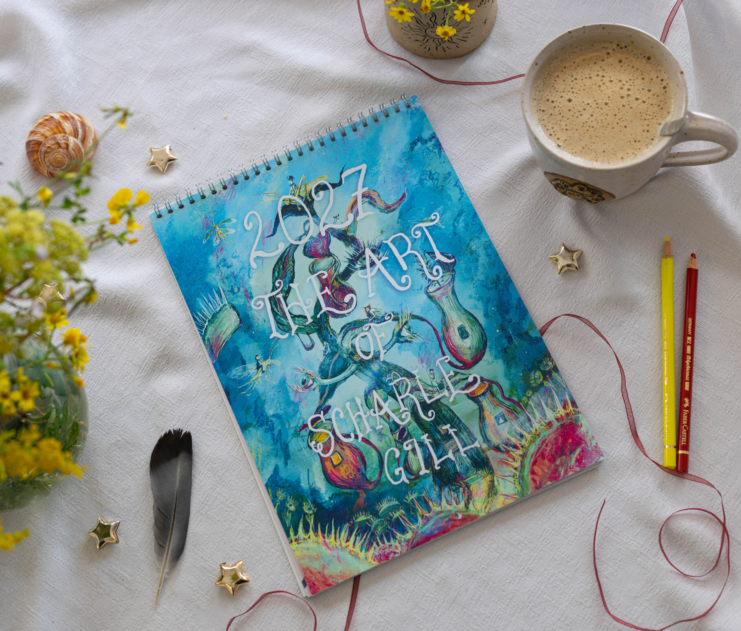 wandkalender 2027 mit kunst von scharle gill
